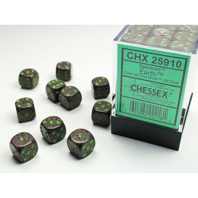 Chessex Speckled Small Earth Six-Sided 12mm Dice
