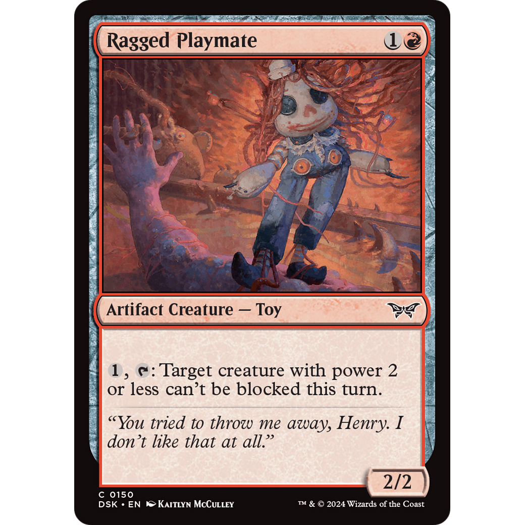 Ragged Playmate (DSK-150) - Duskmourn: House of Horror Foil