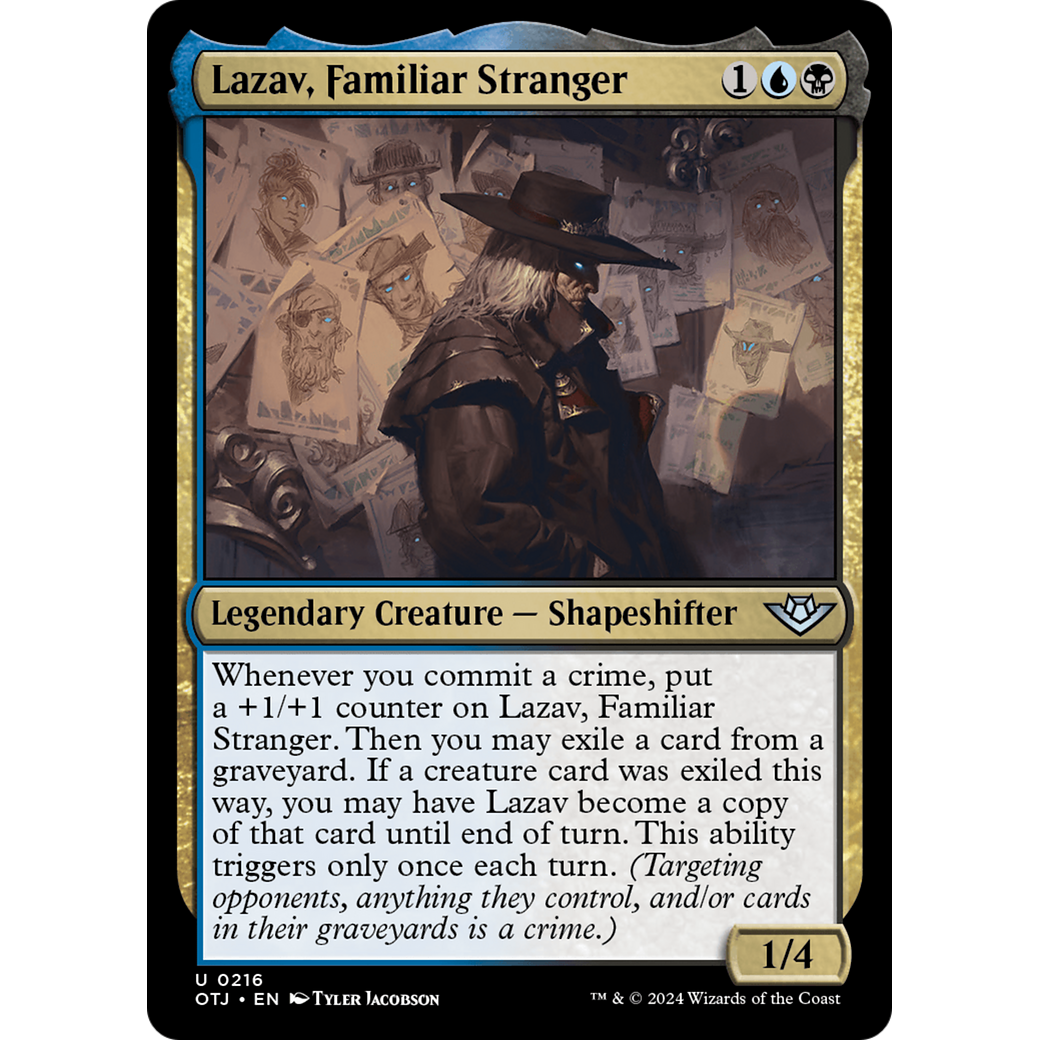 Lazav, Familiar Stranger (OTJ-216) - Outlaws of Thunder Junction