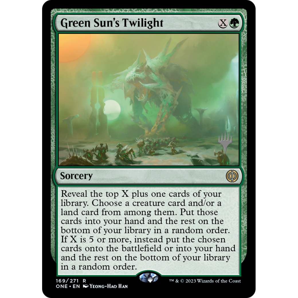 Green Sun's Twilight (PPONE-169P) - Phyrexia: All Will Be One Promos Foil
