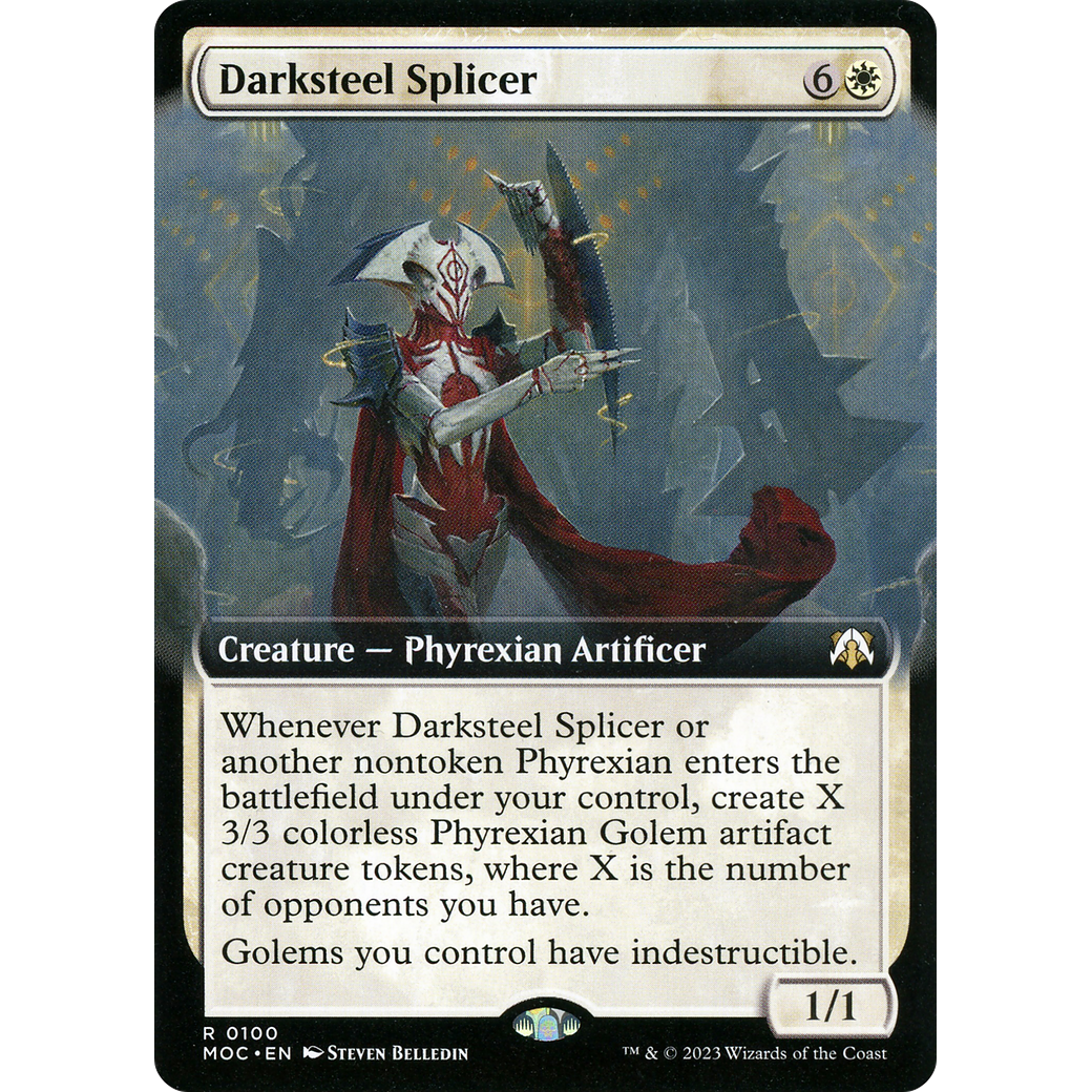 Darksteel Splicer (Extended Art) (MOC-100) - March of the Machine Commander: (Extended Art) Foil