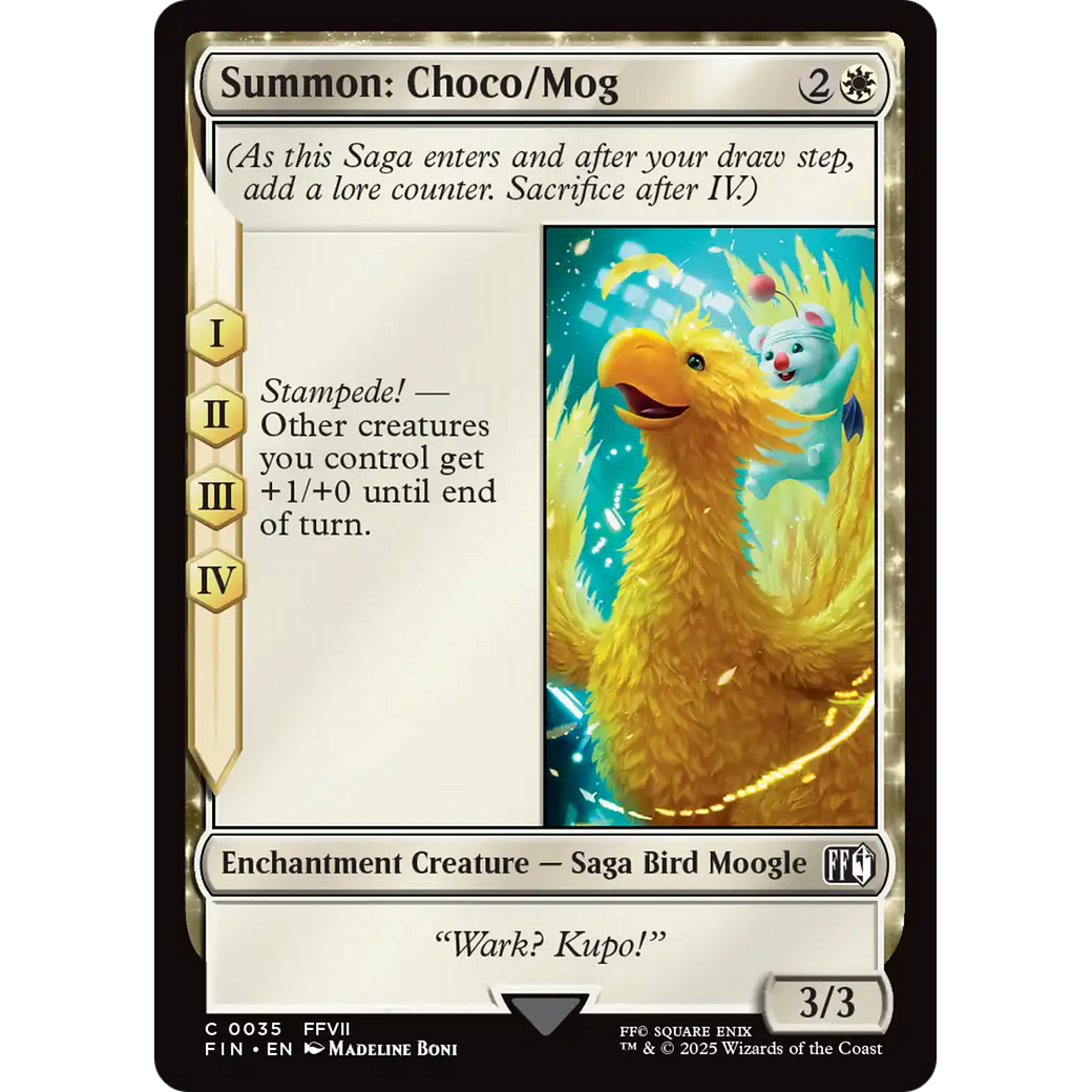 Summon: Choco/Mog (FIN-035) - FINAL FANTASY: (enchantment)