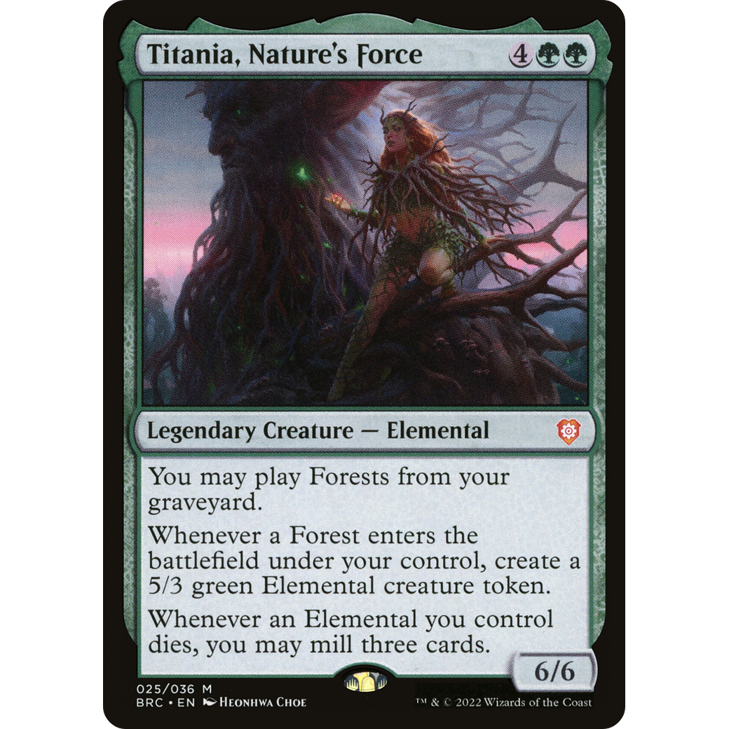 Titania, Nature's Force (BRC-025) - The Brothers' War Commander
