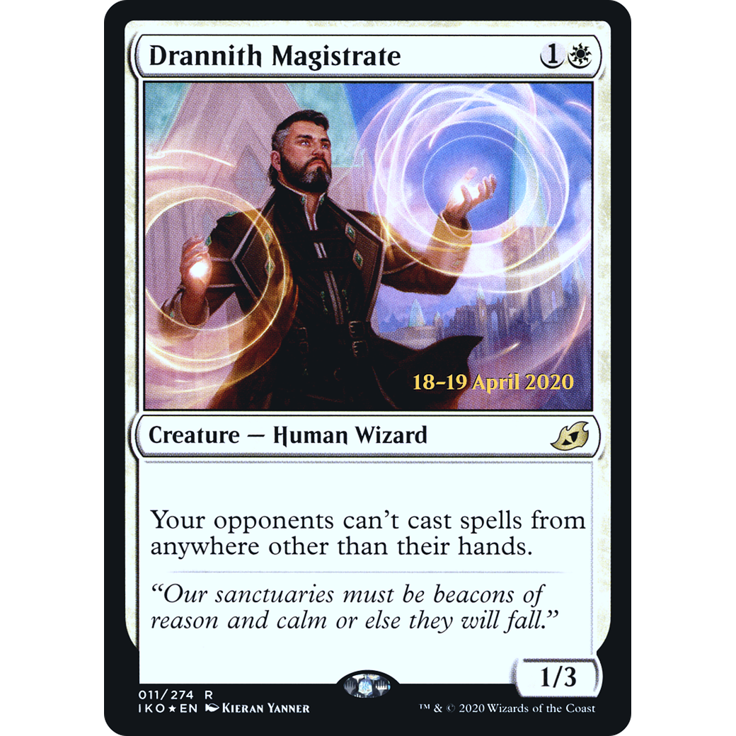 Drannith Magistrate (PRE-011) - Ikoria: Lair of Behemoths Promos Foil
