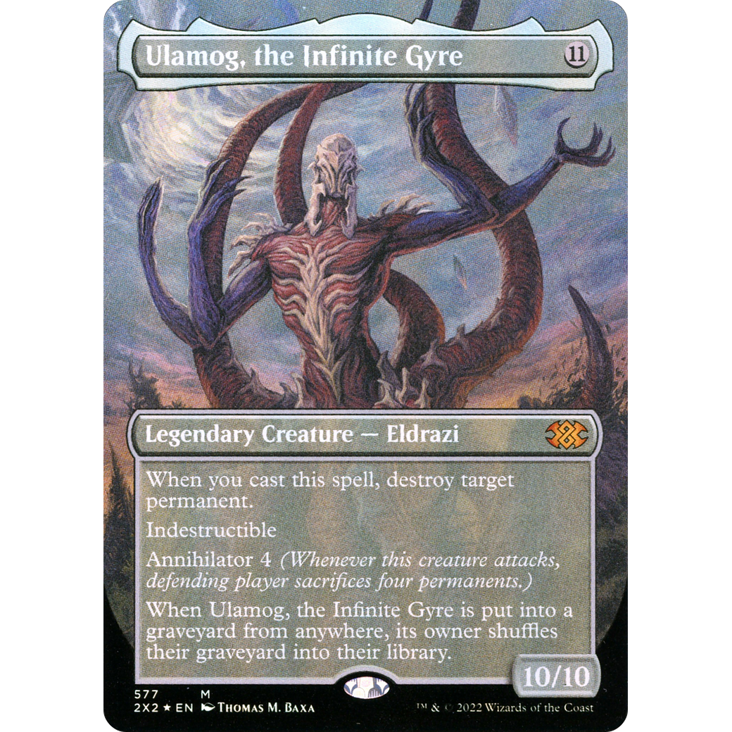 Ulamog, the Infinite Gyre (Textured Foil) (2X2-577) - Double Masters 2022 (Borderless) Foil