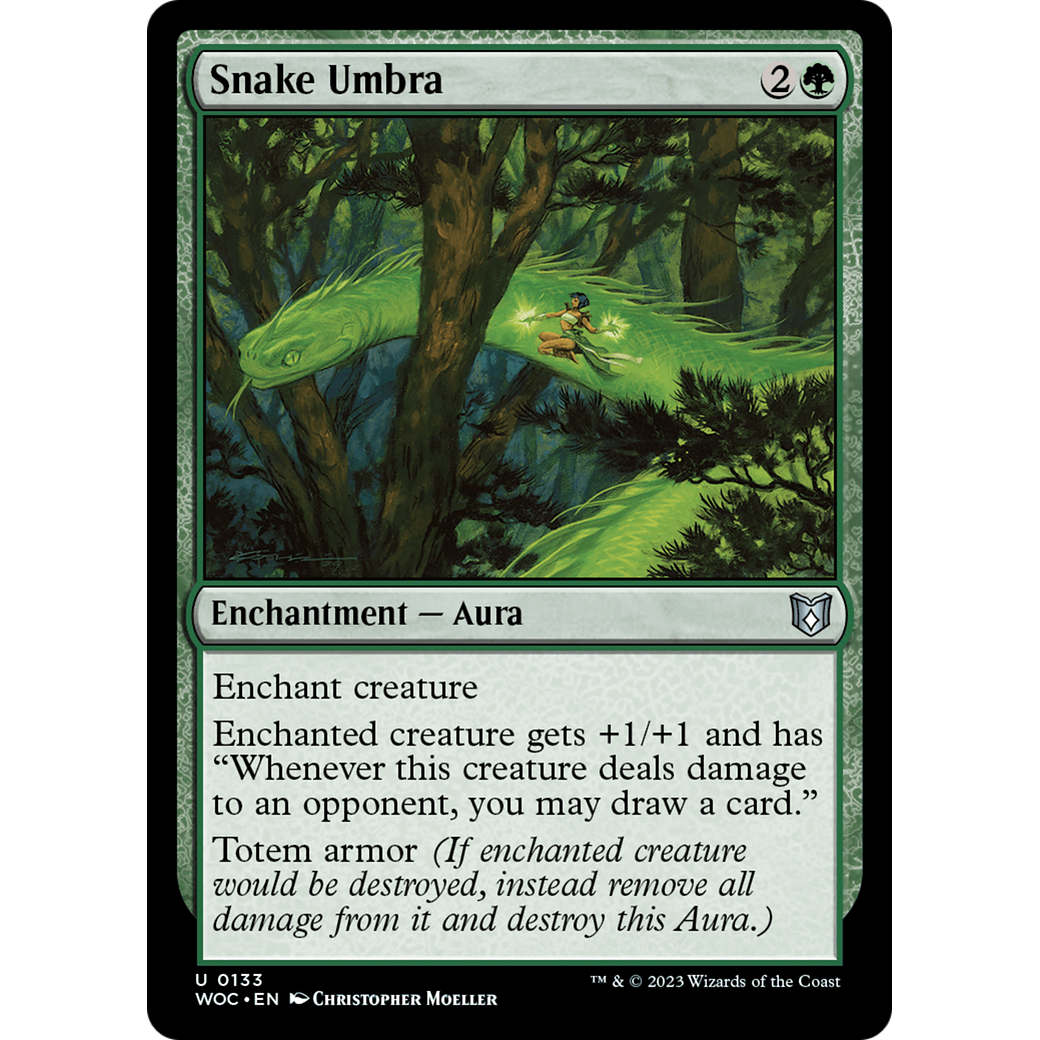Snake Umbra (WOC-133) - Wilds of Eldraine Commander