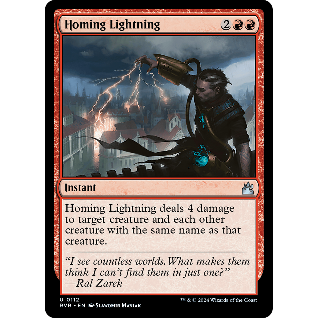 Homing Lightning (RVR-112) - Ravnica Remastered