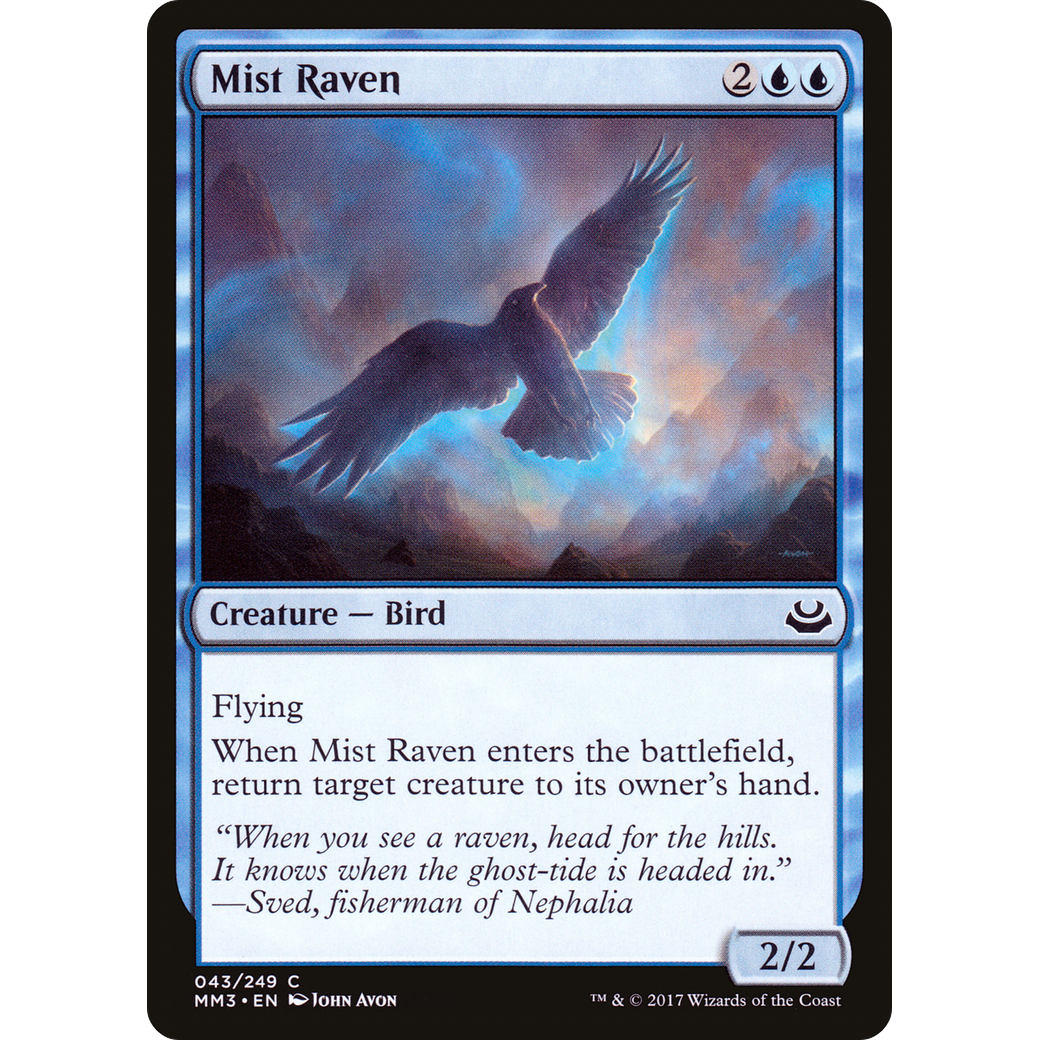 Mist Raven (MM3-043) - Modern Masters 2017