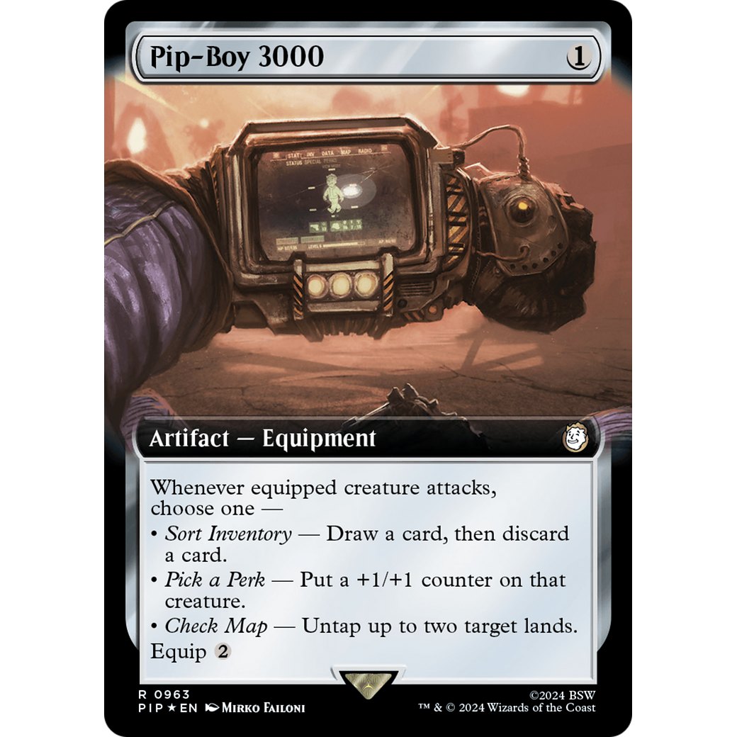 Pip-Boy 3000 (PIP-963) - Fallout: (Extended Art) Foil