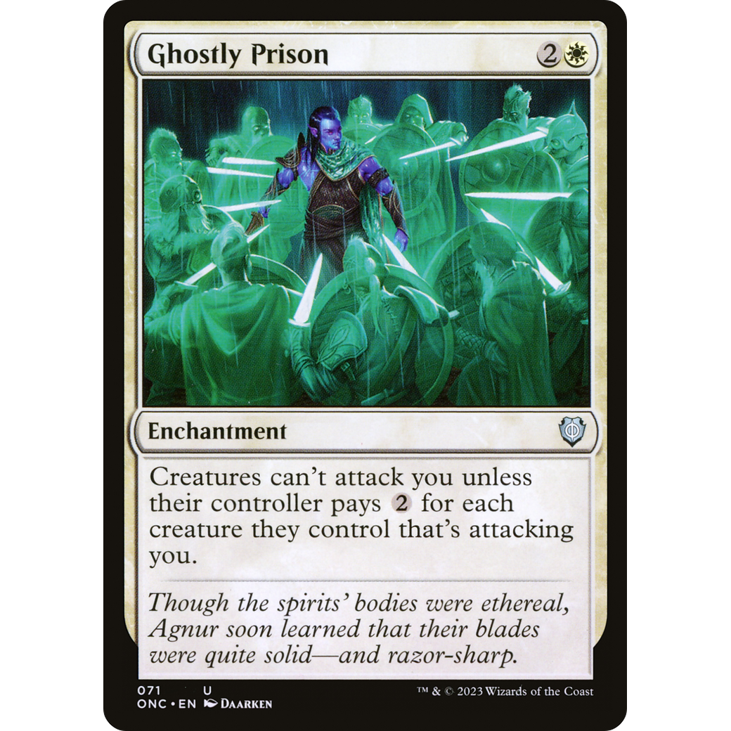 Ghostly Prison (ONC-071) - Phyrexia: All Will Be One Commander