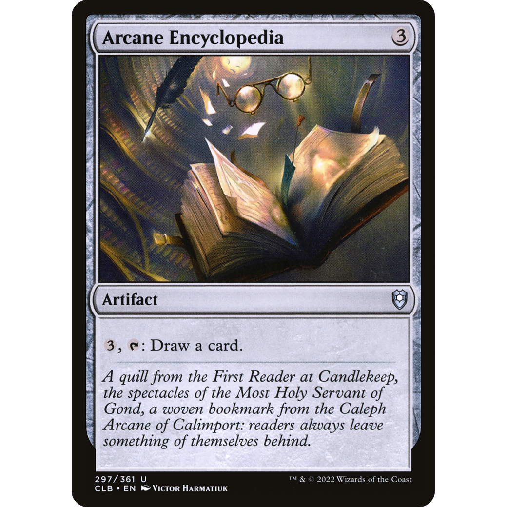 Arcane Encyclopedia (CLB-297) - Commander Legends: Battle for Baldur's Gate Foil