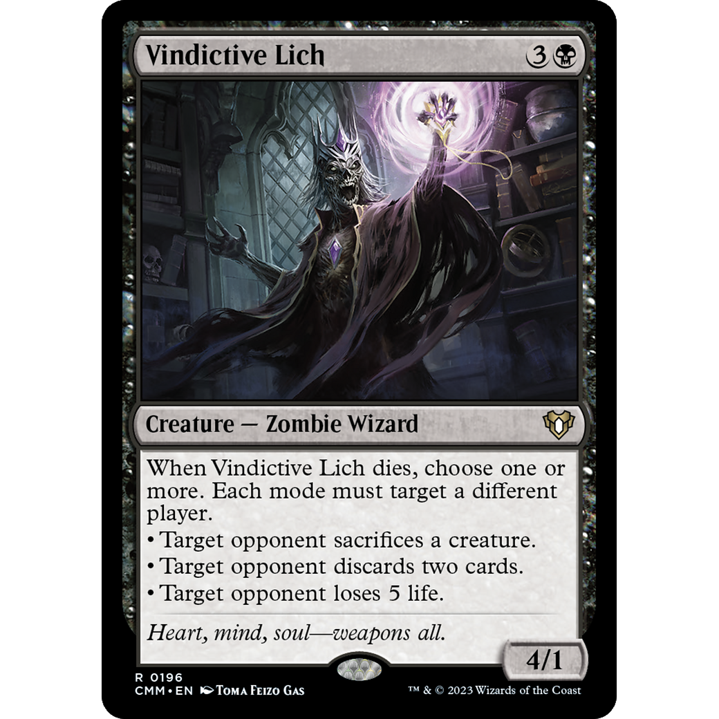 Vindictive Lich (CMM-196) - Commander Masters
