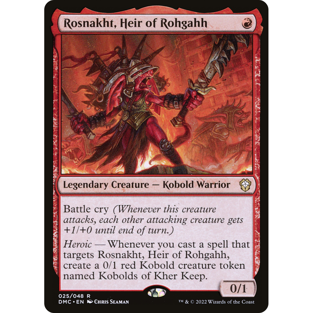 Rosnakht, Heir of Rohgahh (DMC-025) - Dominaria United Commander Foil