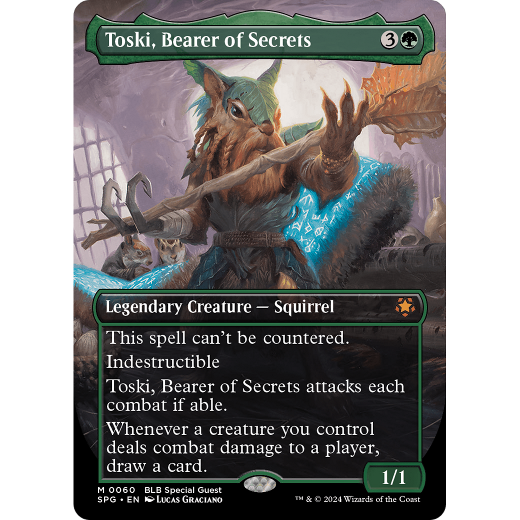 Toski, Bearer of Secrets (Borderless) (SPG-060) - Special Guests (Borderless) Foil