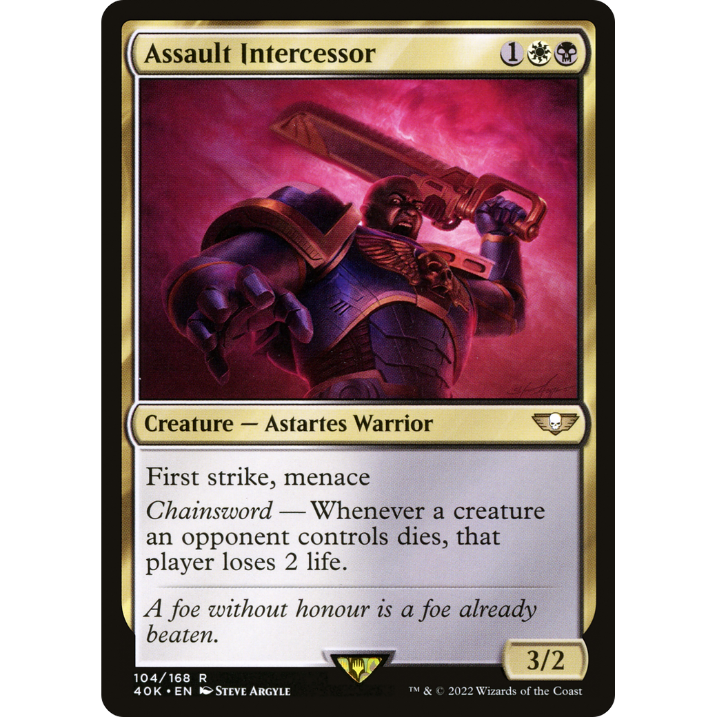 Assault Intercessor (40K-104) - Warhammer 40,000 Commander