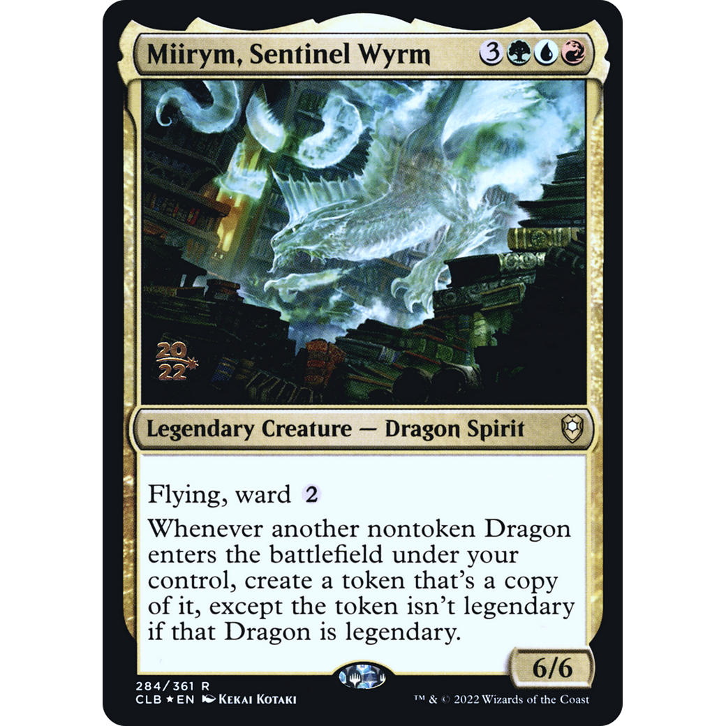 Miirym, Sentinel Wyrm (PRE-284S) - Battle for Baldur's Gate Promos Foil