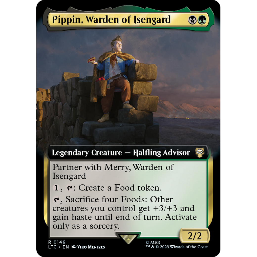Pippin, Warden of Isengard (Extended Art) (LTC-146) - Tales of Middle-earth Commander: (Extended Art) Foil