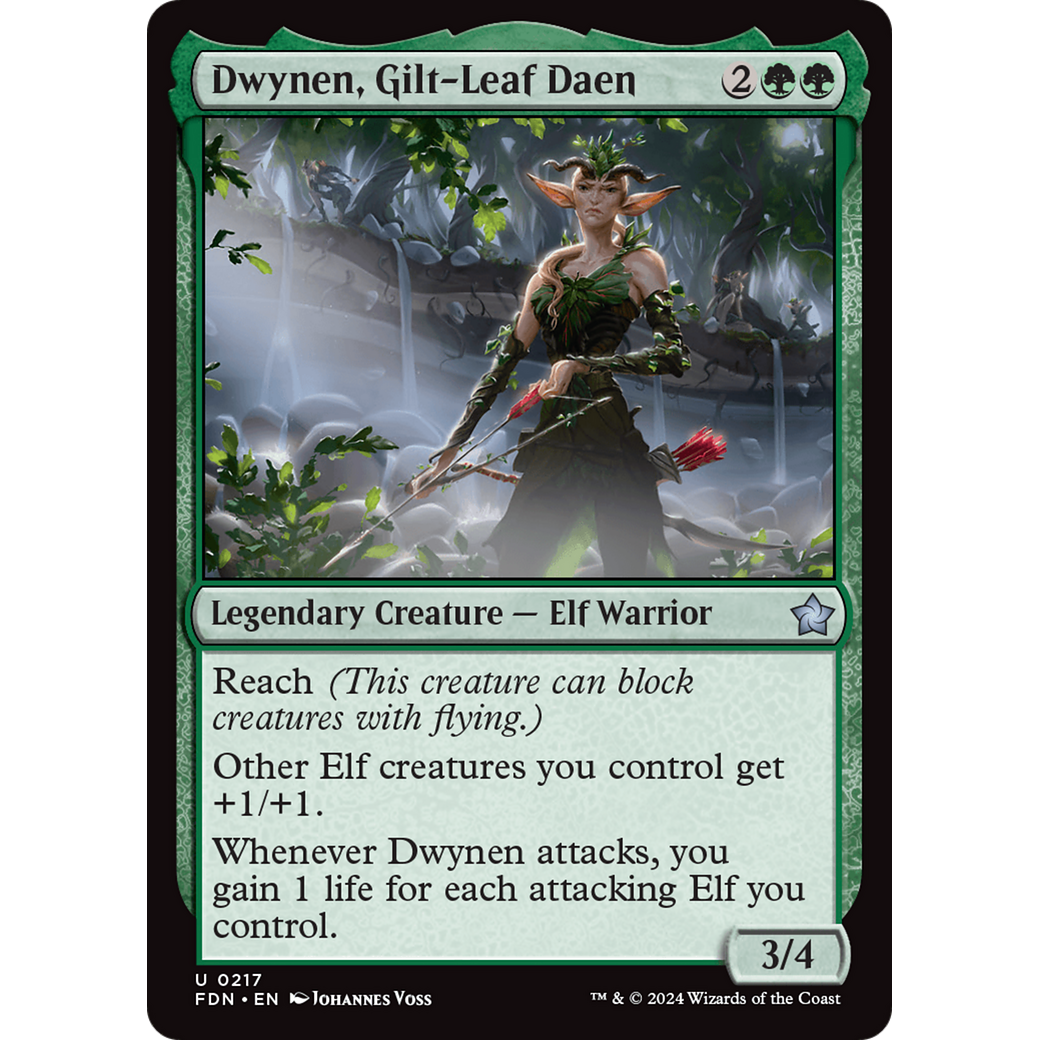 Dwynen, Gilt-Leaf Daen (FDN-217) - Foundations Foil