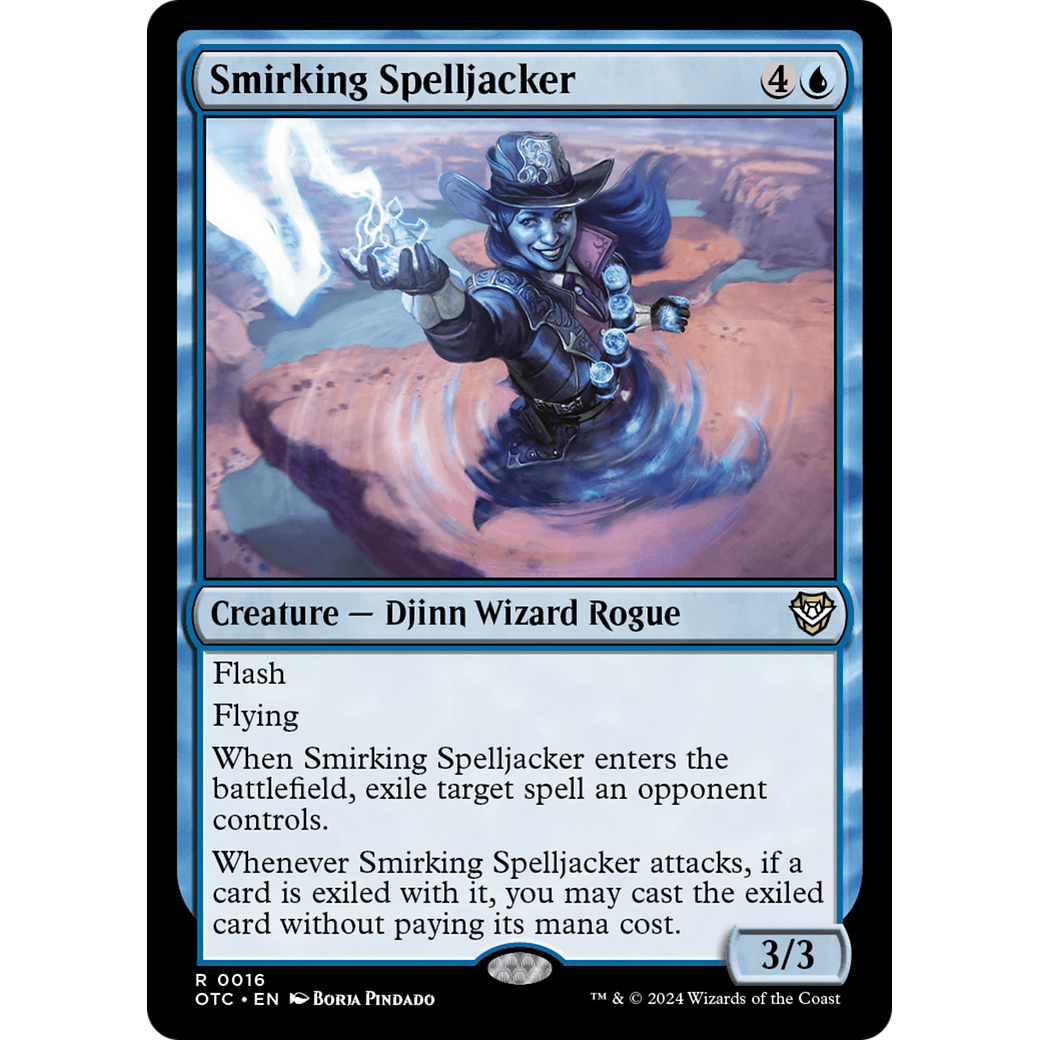 Smirking Spelljacker (OTC-016) - Outlaws of Thunder Junction Commander