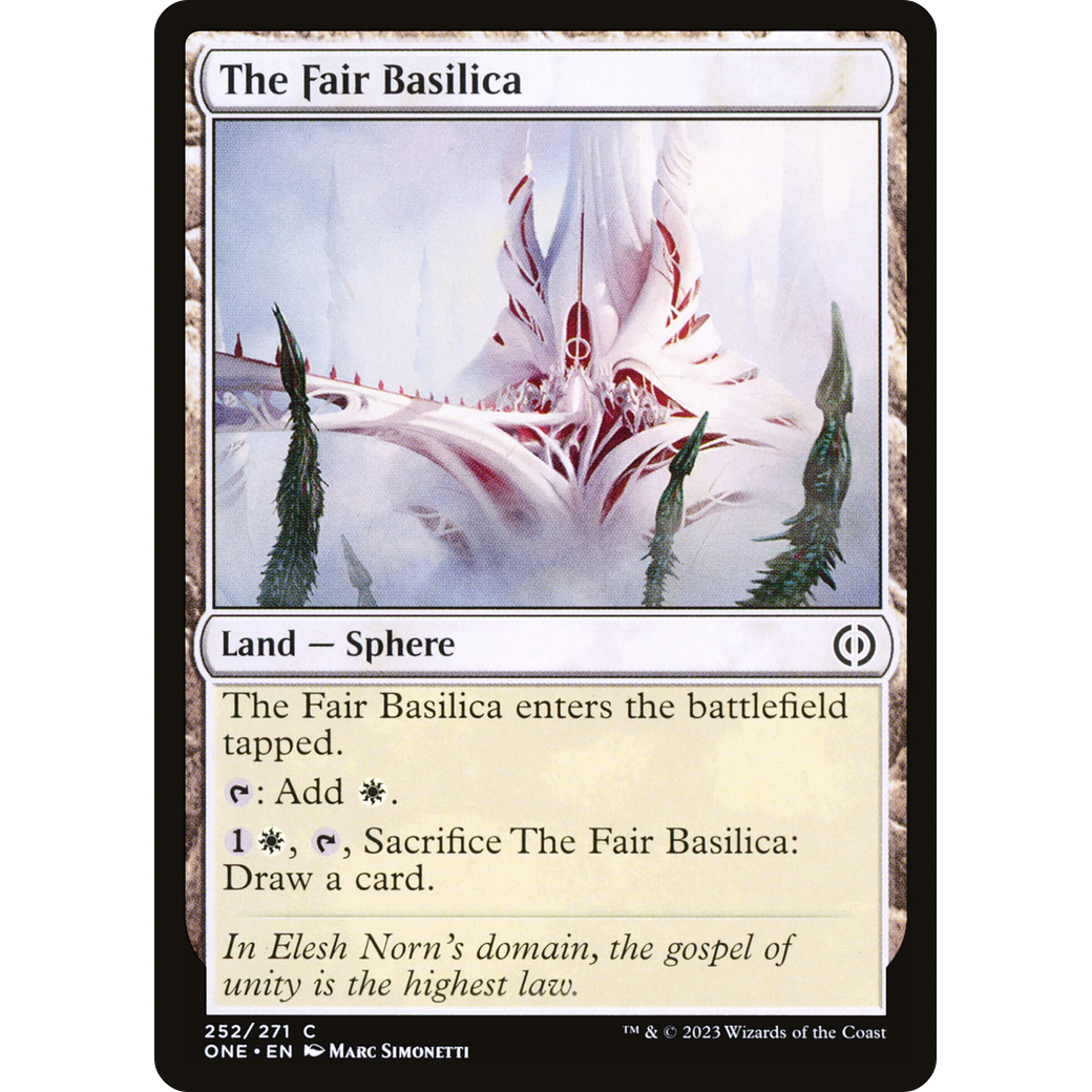 The Fair Basilica (ONE-252) - Phyrexia: All Will Be One Foil