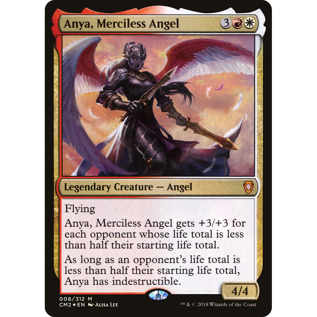 Anya, Merciless Angel (CM2-008) - Commander Anthology Volume II Foil