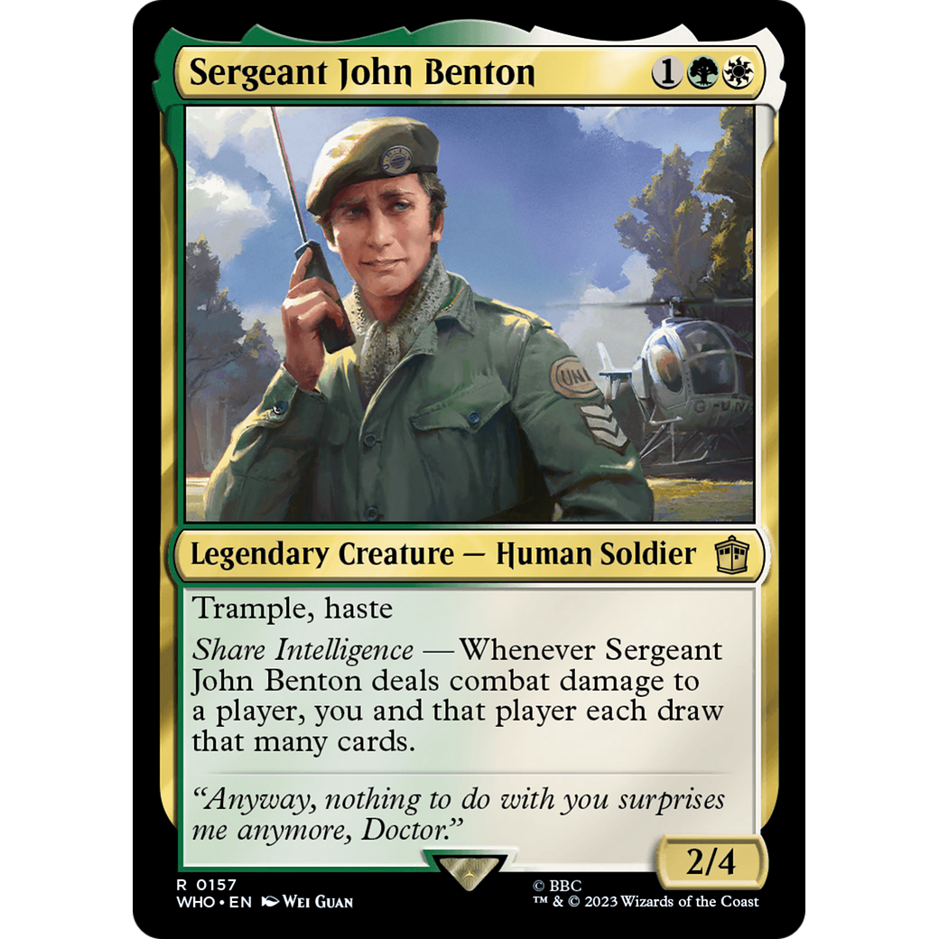 Sergeant John Benton (WHO-157) - Doctor Who