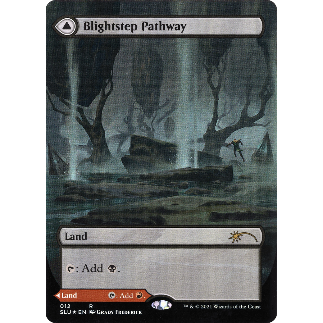 Blightstep Pathway (Borderless) (SLU-012) - Secret Lair: Ultimate Edition: (Showcase) (Borderless) Foil