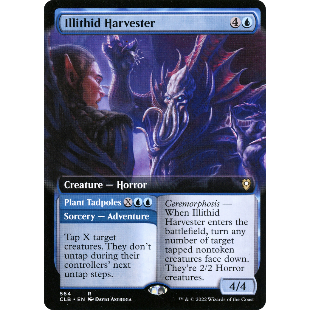 Illithid Harvester // Plant Tadpoles (CLB-564) - Commander Legends: Battle for Baldur's Gate: (Extended Art) Foil