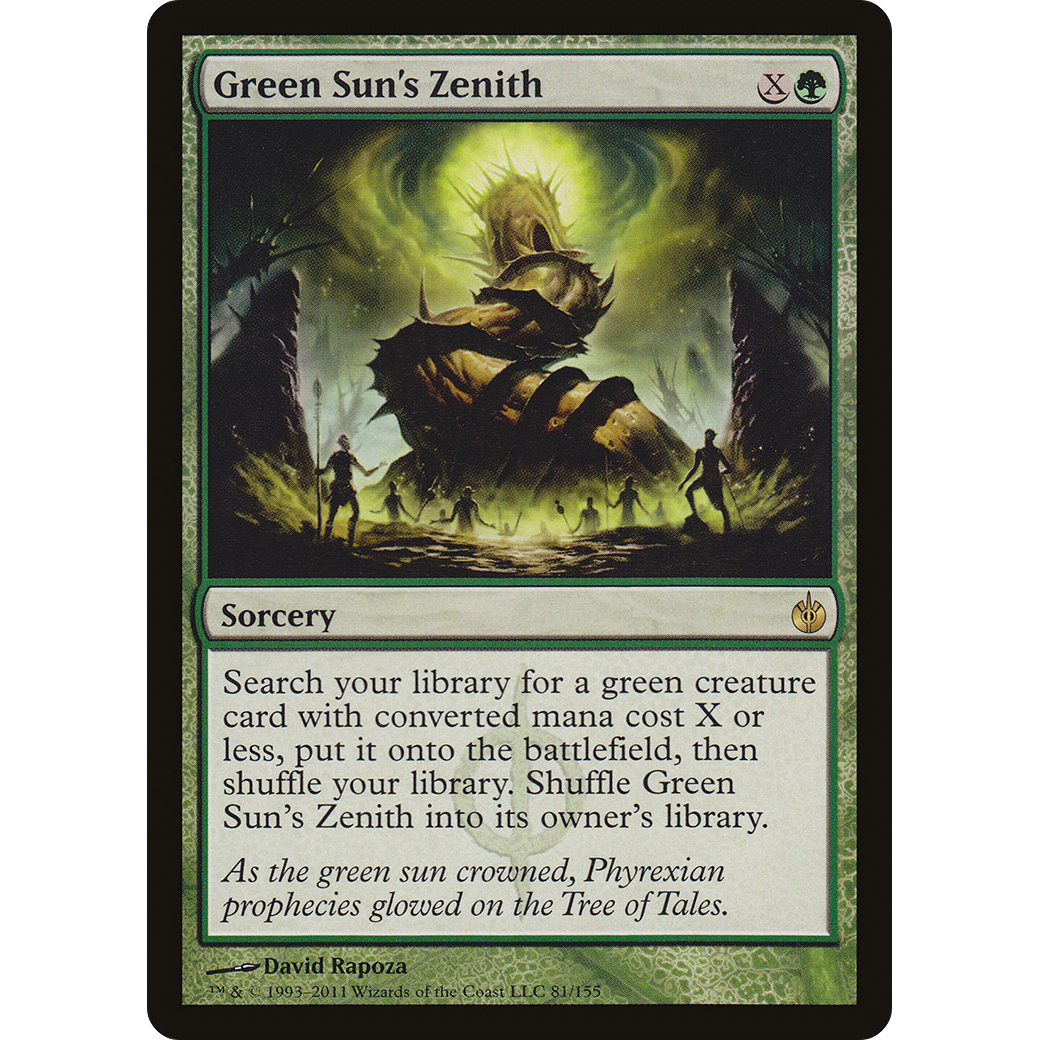 Green Sun's Zenith (MBS-081) - Mirrodin Besieged Foil
