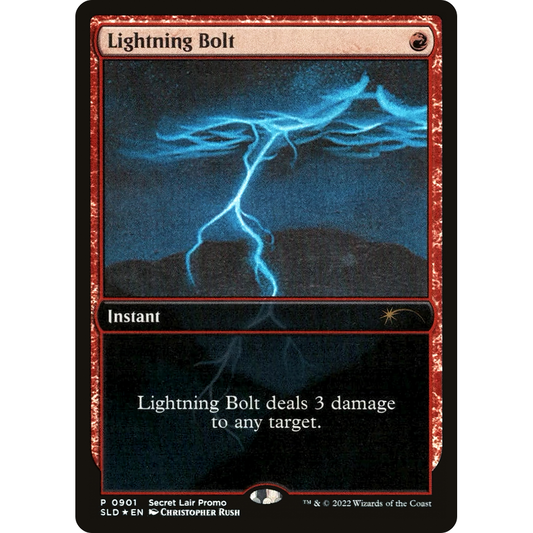 Lightning Bolt (0901) (SLD-901) - Secret Lair Drop: (Full Art) Foil