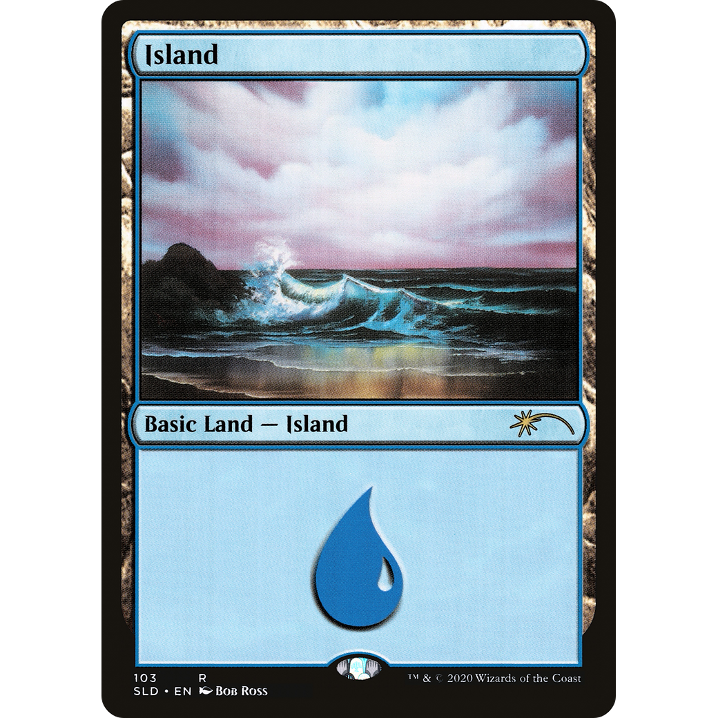 Island (103) (Bob Ross) (SLD-103) - Secret Lair Drop Foil