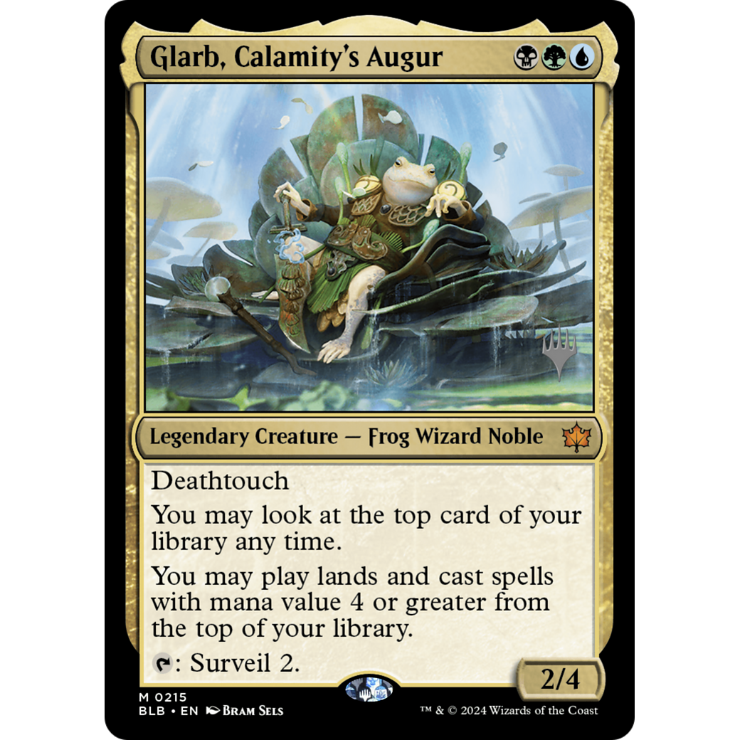 Glarb, Calamity's Augur (PPBLB-215P) - Bloomburrow Promos
