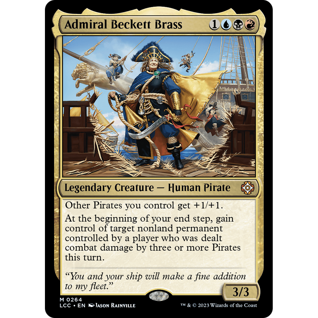Admiral Beckett Brass (LCC-264) - The Lost Caverns of Ixalan Commander