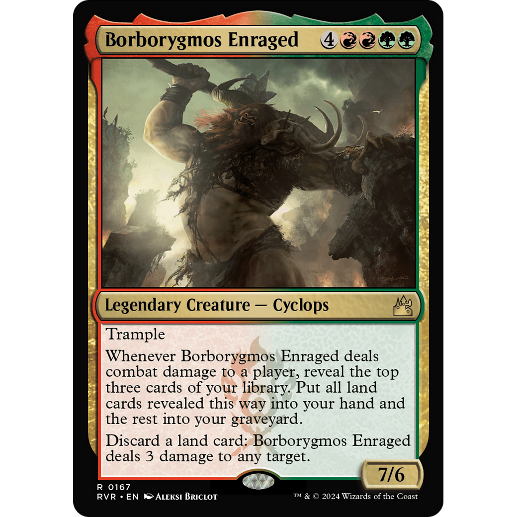 Borborygmos Enraged (RVR-167) - Ravnica Remastered