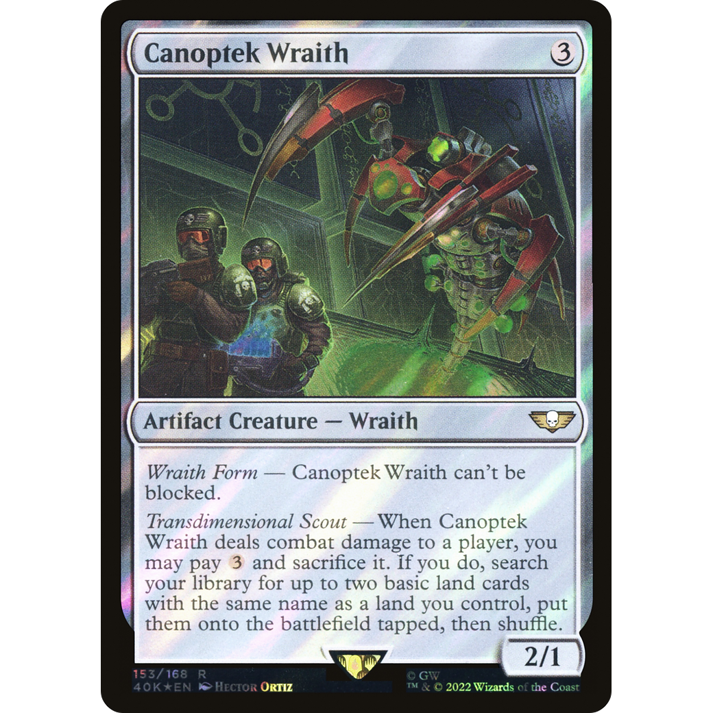 Canoptek Wraith (40K-153) - Warhammer 40,000 Commander Foil