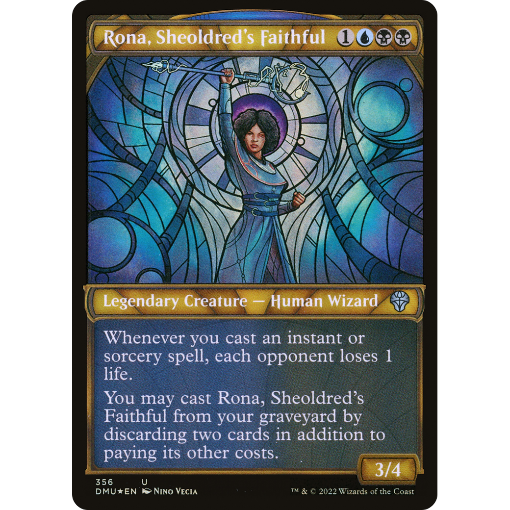 Rona, Sheoldred's Faithful (Textured Foil) (DMU-356) - Dominaria United: (Showcase) Foil