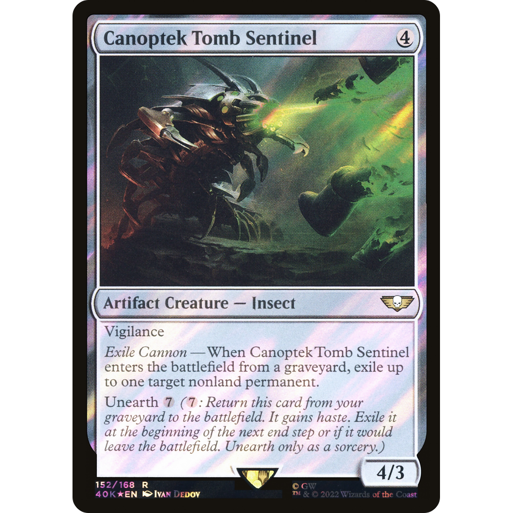 Canoptek Tomb Sentinel (40K-152) - Warhammer 40,000 Commander Foil