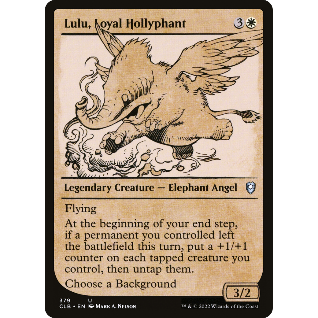 Lulu, Loyal Hollyphant (CLB-379) - Commander Legends: Battle for Baldur's Gate: (Showcase) Foil