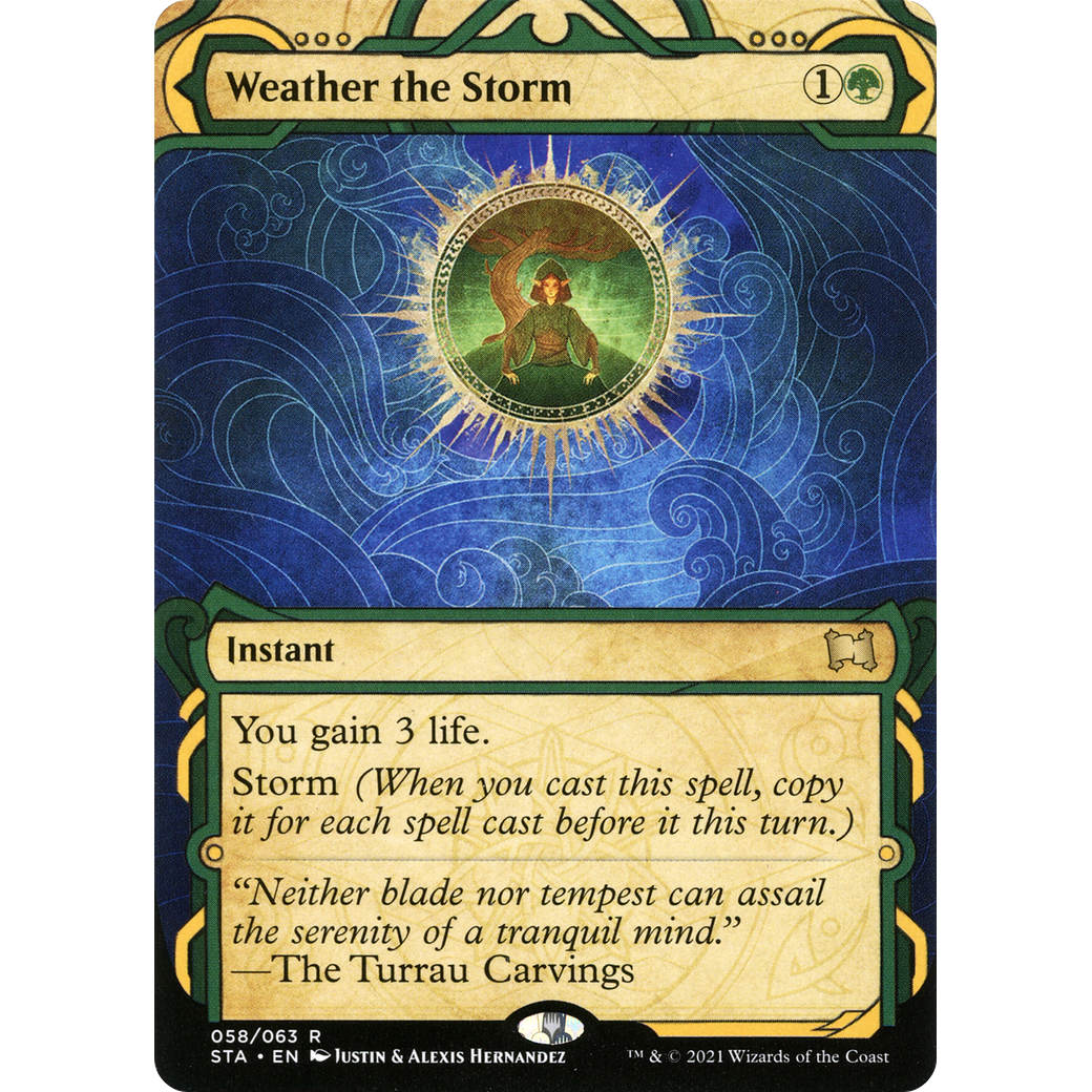 Weather the Storm (STA-058) - Strixhaven Mystical Archive: (Showcase) (Borderless)