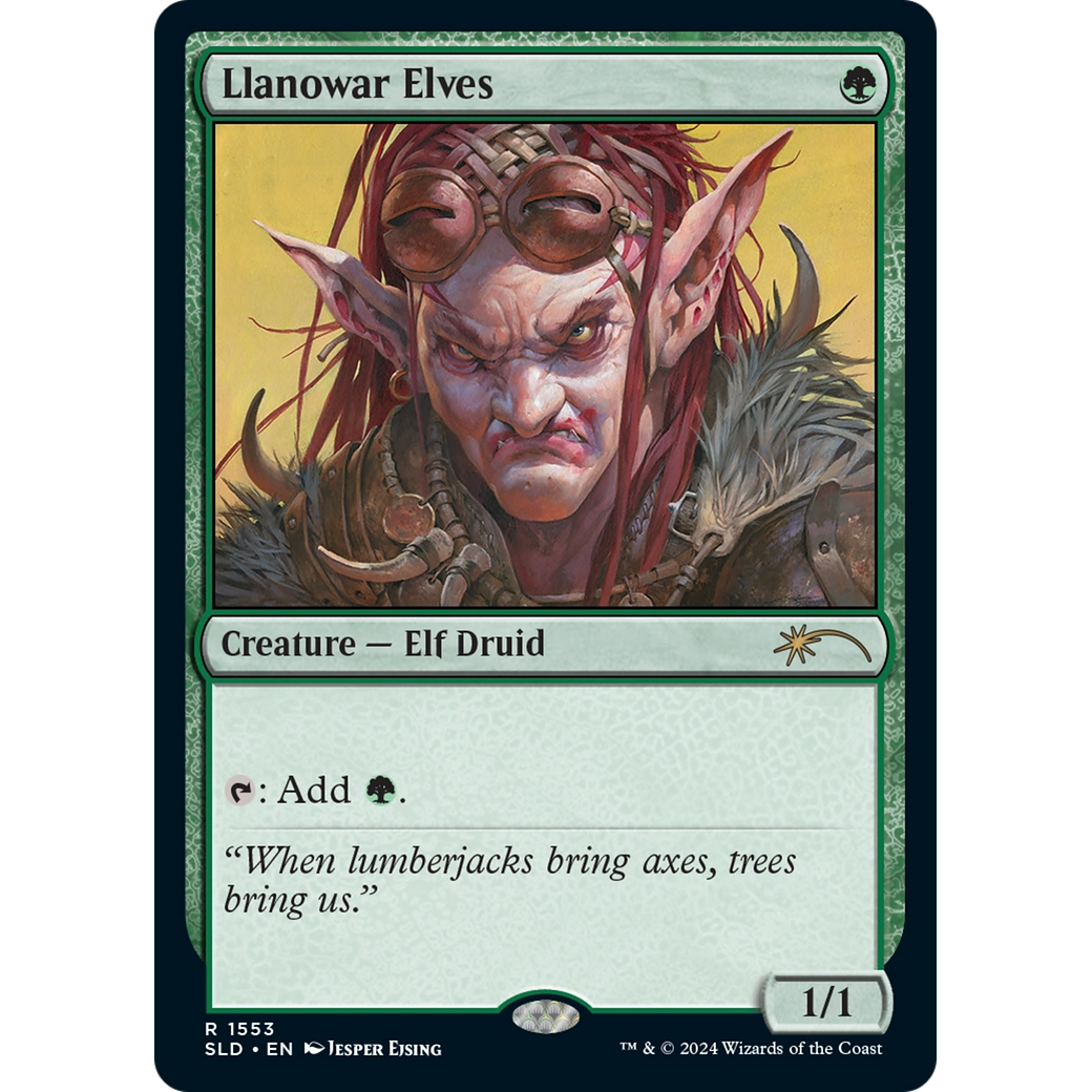 Llanowar Elves (1553) (SLD-1553) - Secret Lair Drop
