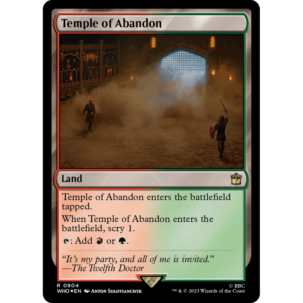 Temple of Abandon (Surge Foil) (WHO-904) - Doctor Who Foil