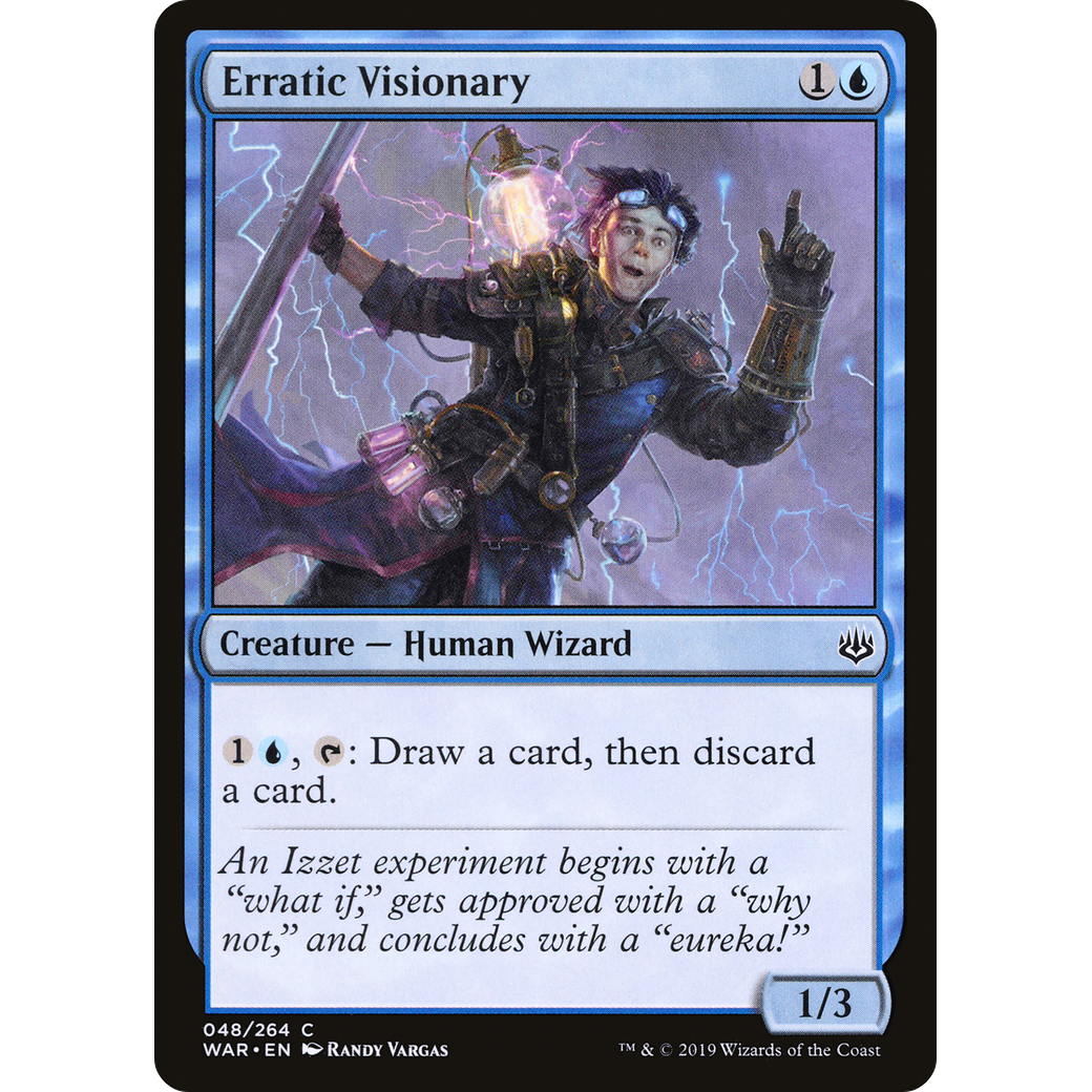 Erratic Visionary (WAR-048) - War of the Spark Foil