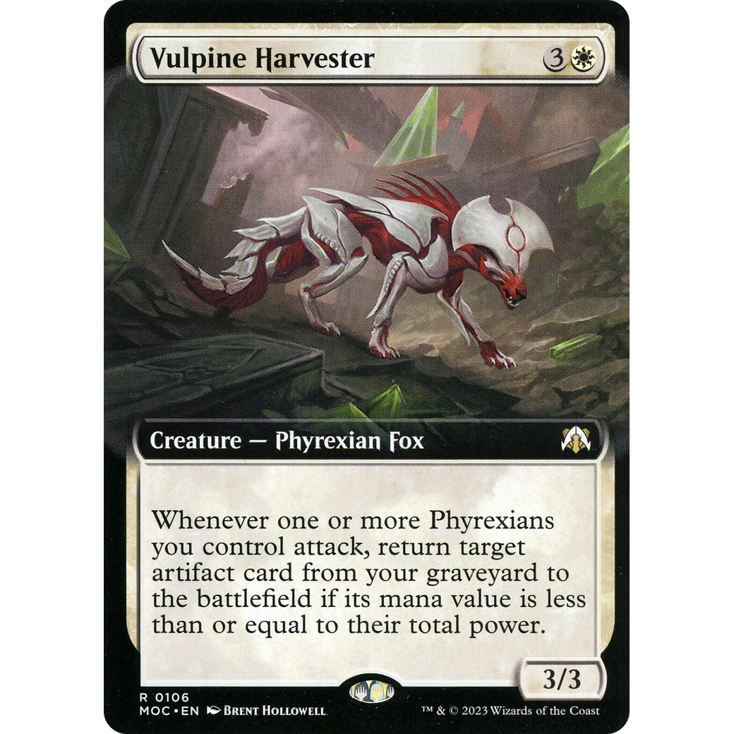 Vulpine Harvester (Extended Art) (MOC-106) - March of the Machine Commander: (Extended Art) Foil