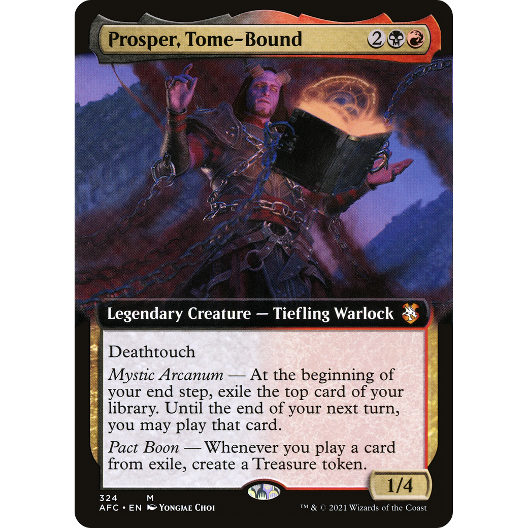 Prosper, Tome-Bound (AFC-324) - Forgotten Realms Commander: (Extended Art)