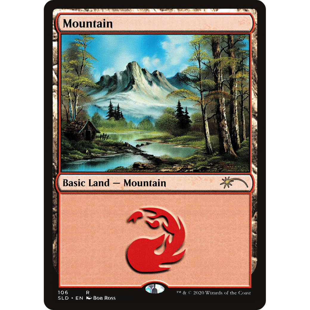 Mountain (106) (Bob Ross) (SLD-106) - Secret Lair Drop Foil