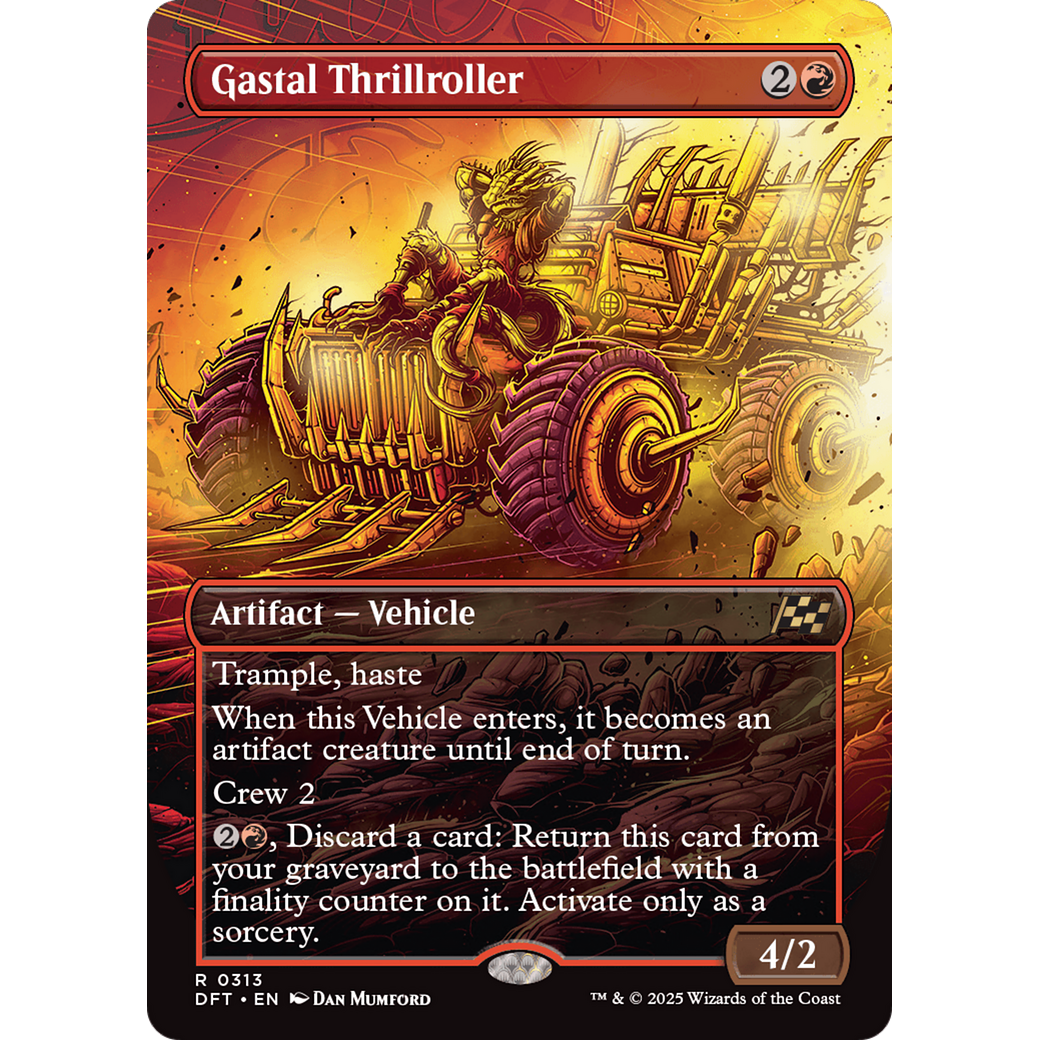 Gastal Thrillroller (DFT-313) - Aetherdrift (Borderless) Foil