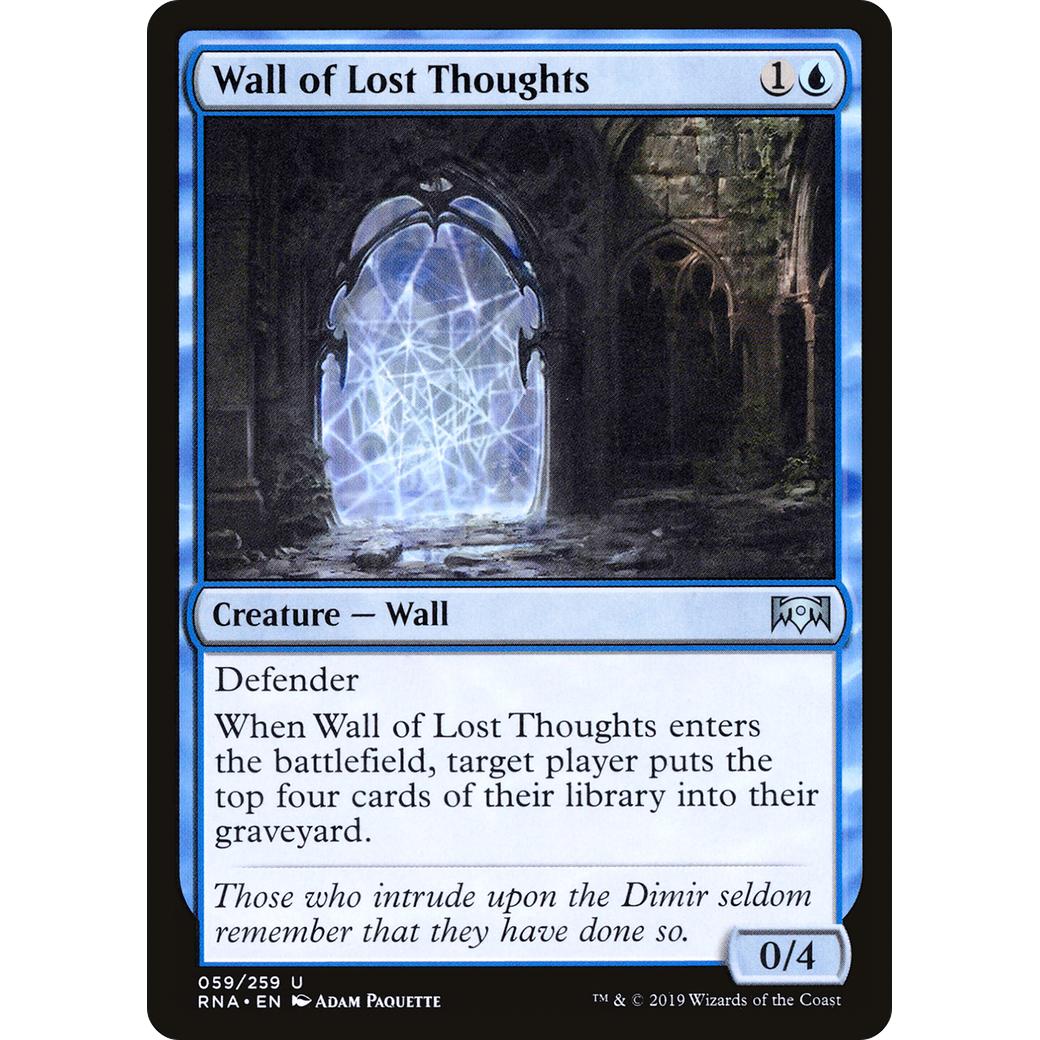 Wall of Lost Thoughts (RNA-059) - Ravnica Allegiance