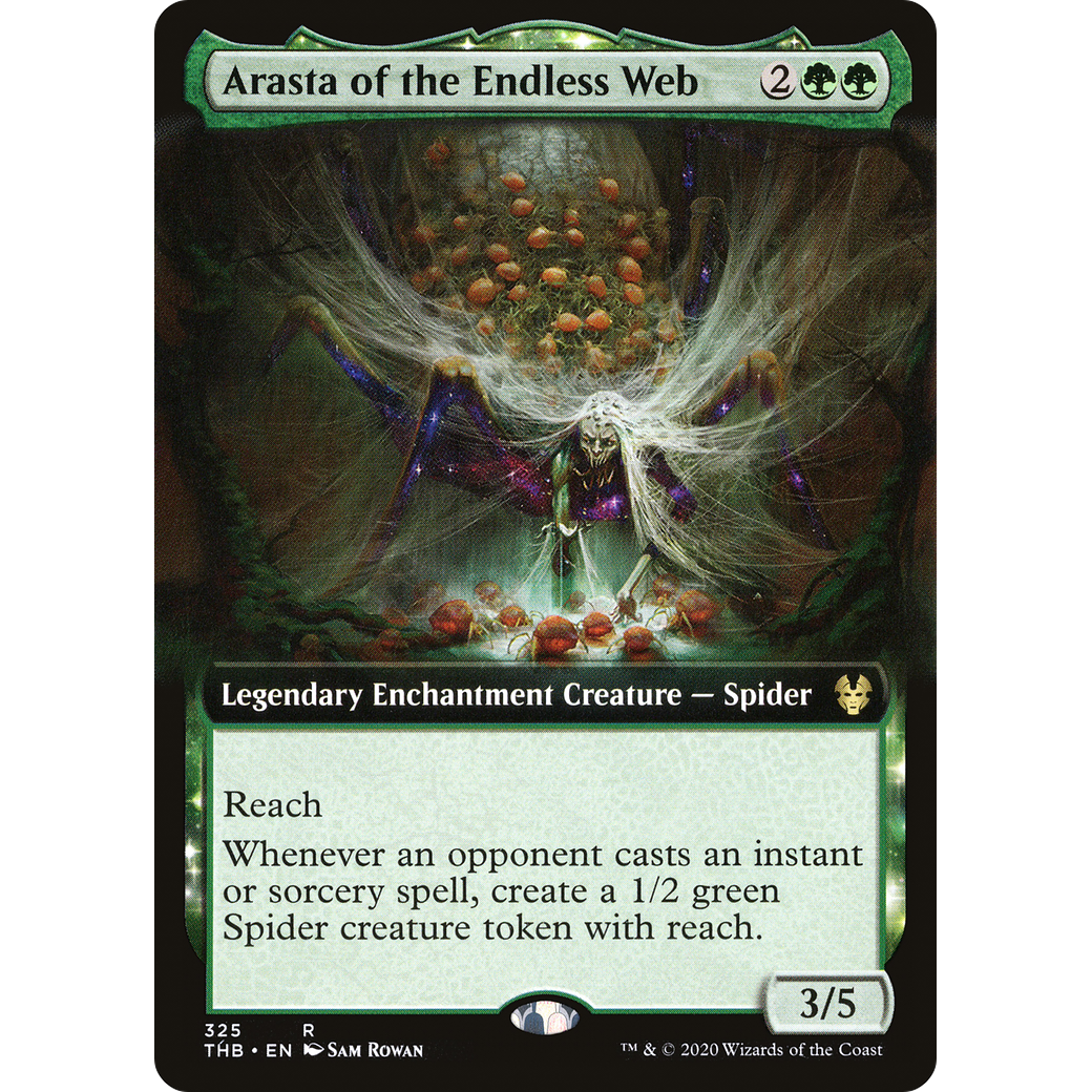 Arasta of the Endless Web (Extended Art) (THB-325) - Theros Beyond Death: (enchantment, Extended Art)