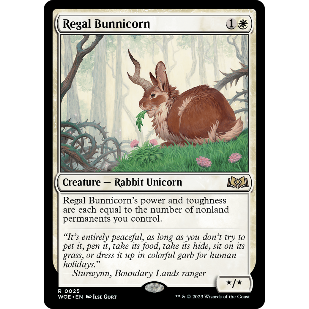 Regal Bunnicorn (WOE-025) - Wilds of Eldraine