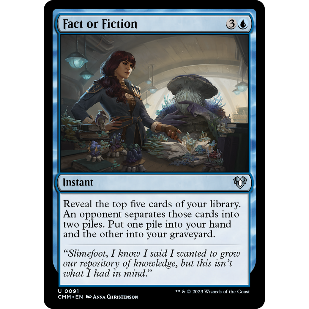 Fact or Fiction (CMM-091) - Commander Masters Foil